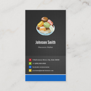 Franse Macaron Maker Macaroons Creatief Vernieuwen Visitekaartje