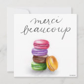 Franse Macaron Merci Beaucoup - Hartelijk dank (Voorkant)