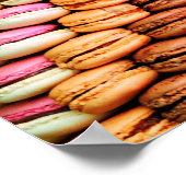 Franse macaron poster (Hoek)
