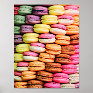 Franse macaron poster