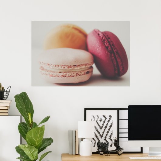  Franse Macaron Poster (Thuiskantoor)