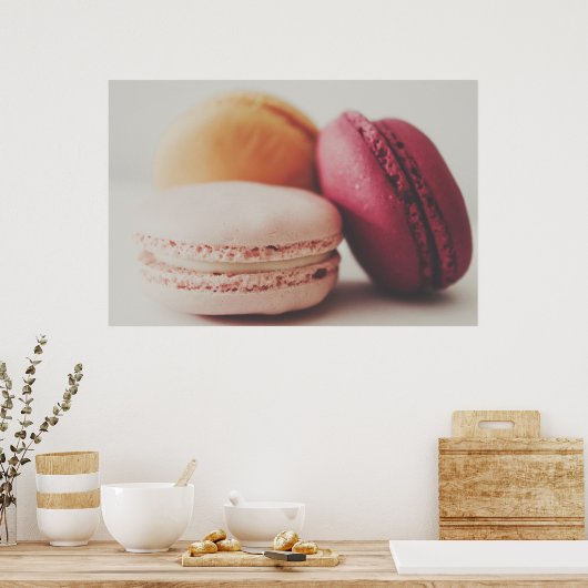  Franse Macaron Poster (Keuken)