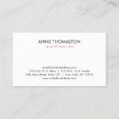 FRANSE MACARON STACK LOGO voor Bakkerij, banketbak Visitekaartje (Achterkant)