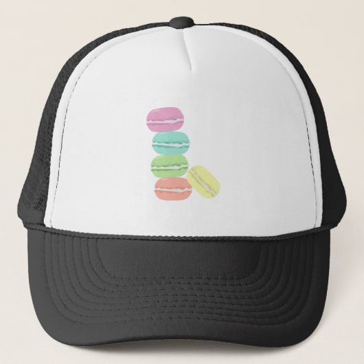 Franse Macaron Trucker Pet (Voorkant)