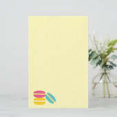 Franse macaroncentrische koekjes briefpapier (Staand voorkant)
