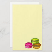 Franse macaroncentrische koekjes briefpapier (Voorkant / Achterkant)