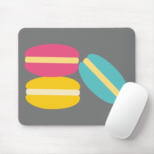 Franse macaroncentrische koekjes muismat (Met muis)