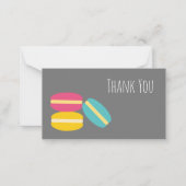 Franse macaroncentrische koekjes notitiekaartje (Voorkant)