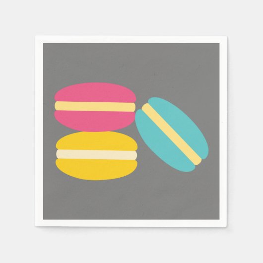 Franse macaroncentrische koekjes servet (Voorkant)