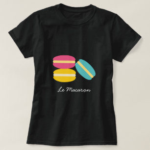 Franse macaroncentrische koekjes t-shirt