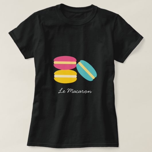 Franse macaroncentrische koekjes t-shirt (Design voorkant)