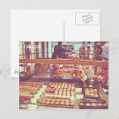 -Franse macaronneatshop Briefkaart (Voorkant / Achterkant)