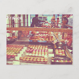 -Franse macaronneatshop Briefkaart