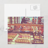 -Franse macaronneatshop Briefkaart (Voorkant / Achterkant)