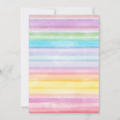 Franse Macarons Aquarel Gestreepte Sweet 16 Kaart (Achterkant)