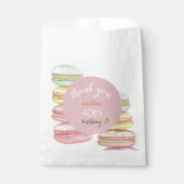 Franse Macarons Aquarel Handgeschilderd Bedankzakje (Voorkant)