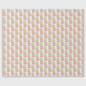 Franse Macarons Aquarel Handgeschilderd Cadeaupapier (Vlak)