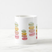 Franse Macarons Aquarel Handgeschilderd Koffiemok (Center)