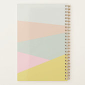 Franse Macarons Aquarel Handgeschilderd Monogram Planner (Achterkant)