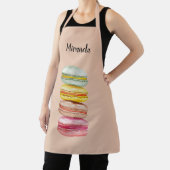 Franse Macarons Aquarel Handgeschilderd Schort (Insitu)