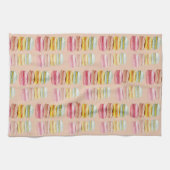 Franse Macarons Aquarel Handgeschilderd Theedoek (Horizontaal)
