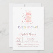 Franse Macarons Baby Shower Uitnodiging (Voorkant)