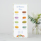 Franse Macarons Bakkerij Smaak Prijs Menu (Staand voorkant)