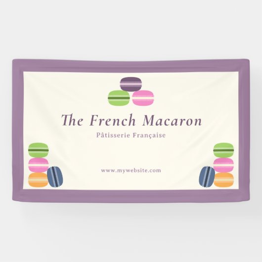 Franse Macarons Banner (Horizontaal)