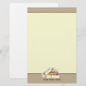 Franse Macarons Bonjour! Speciaal papier (Voorkant / Achterkant)