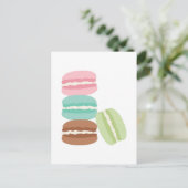 Franse Macarons Briefkaart (Staand voorkant)