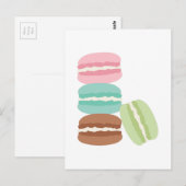 Franse Macarons Briefkaart (Voorkant / Achterkant)