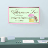 Franse Macarons Bruiloft Afternoon Tea Feestje Spandoek (Beurs)