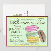 Franse Macarons Bruiloft Shower Middag Thee Feestj Kaart (Voorkant / Achterkant)