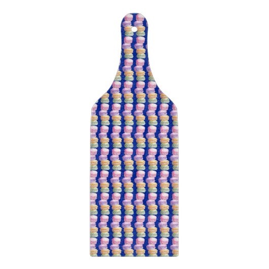 Franse macarons decoratieve glazen snijplank (Voorkant)