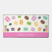 Franse Macarons Desk Mat (Voorkant)