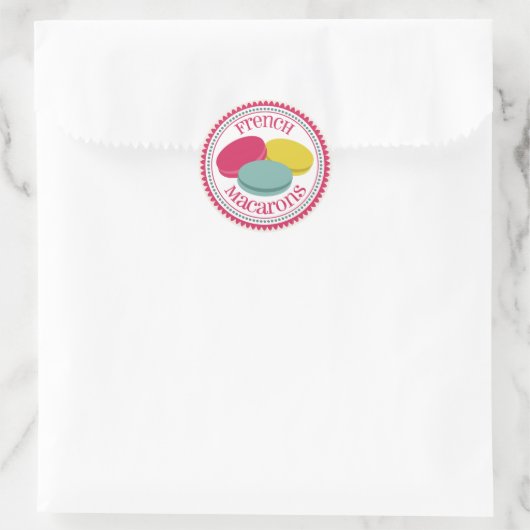 Franse Macarons Envelope Seal Sticker (Tas)