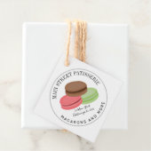 Franse Macarons Food Business Patisserie Bedankjes Labels (In situ)
