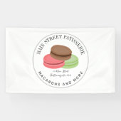 Franse Macarons Food Business Restaurant Spandoek (Horizontaal)