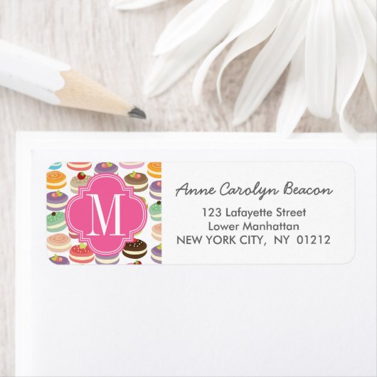 Franse Macarons gepersonaliseerd Etiket (Insitu)