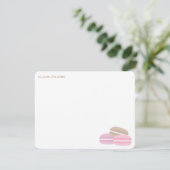 Franse Macarons Hartelijk dank Kaart (Staand voorkant)