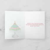 Franse Macarons Kerstavond en -ochtend Parijs Feestdagen Kaart (Binnen)