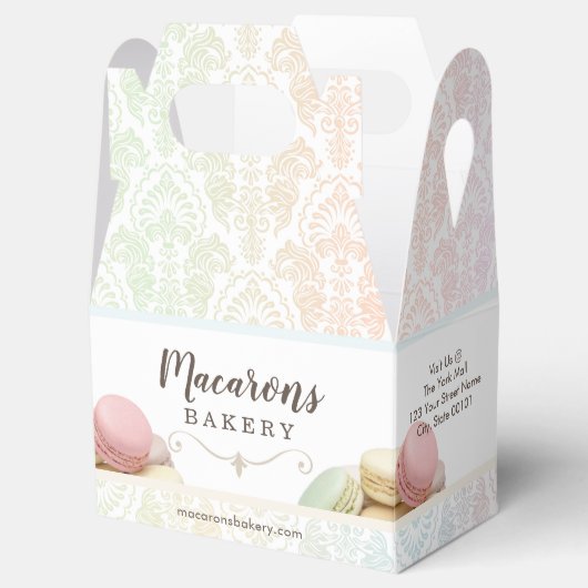 Franse macarons kleine doos bedankdoosjes (Geopend)