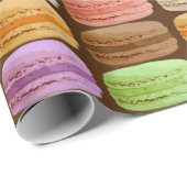 Franse Macarons - meerkleurige pastels Cadeaupapier (Rol Hoek)