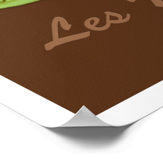 Franse Macarons - meerkleurige pastels Poster (Hoek)