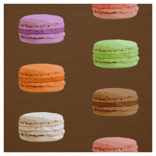 Franse Macarons - meerkleurige pastels Stof (Swatch)