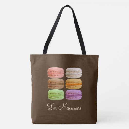 Franse Macarons - meerkleurige pastels Tote Bag (Voorkant)