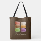 Franse Macarons - meerkleurige pastels Tote Bag (Achterkant)