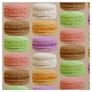 Franse Macarons - pastelkleuren Stof