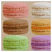 Franse Macarons - pastelkleuren Stof (Close Up)