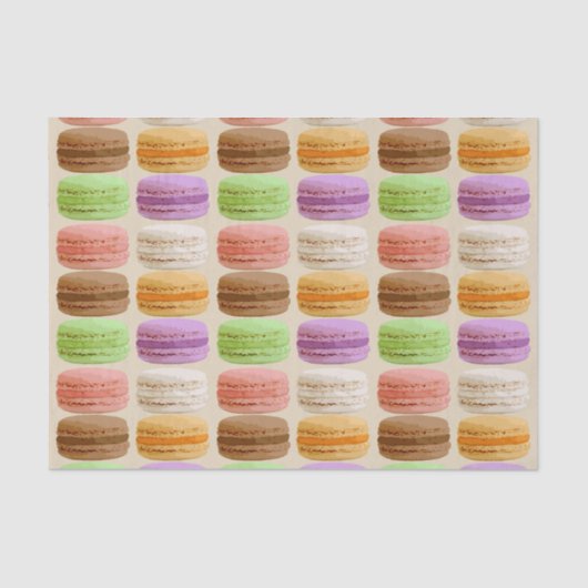 Franse macarons, pastelkleuren tissuepapier (Voorkant)